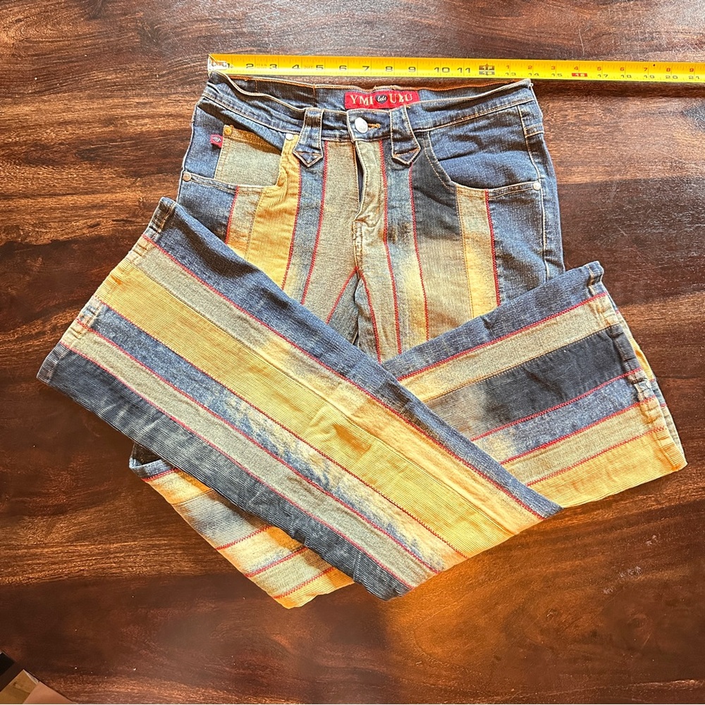 YMI Men's Multicolor Striped Jeans